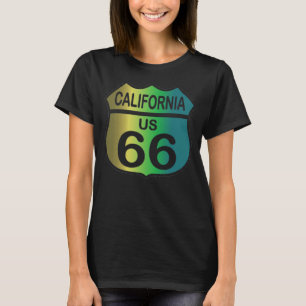 Route 66 in California tri-colour shirt