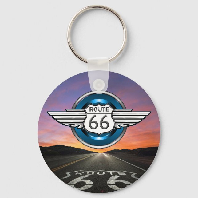 Route 66 Keychain - SRF (Front)