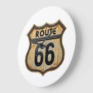 Route 66 large clock