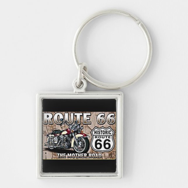 ***ROUTE 66 LEGENDARY HIGHWAY*** KEY RING (Front)