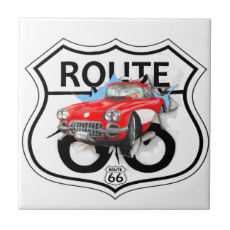 Route 66 life style love the freedom tile