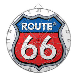 Route 66 Logo Dartboard