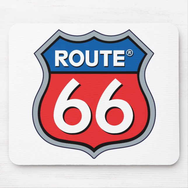 Route 66 Logo Mouse Mat (Front)