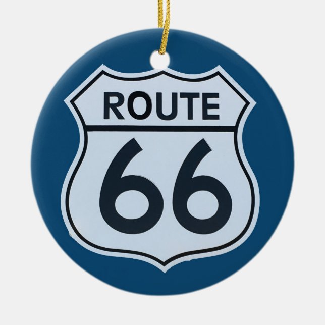 Route 66 Logo Ornament (Front)