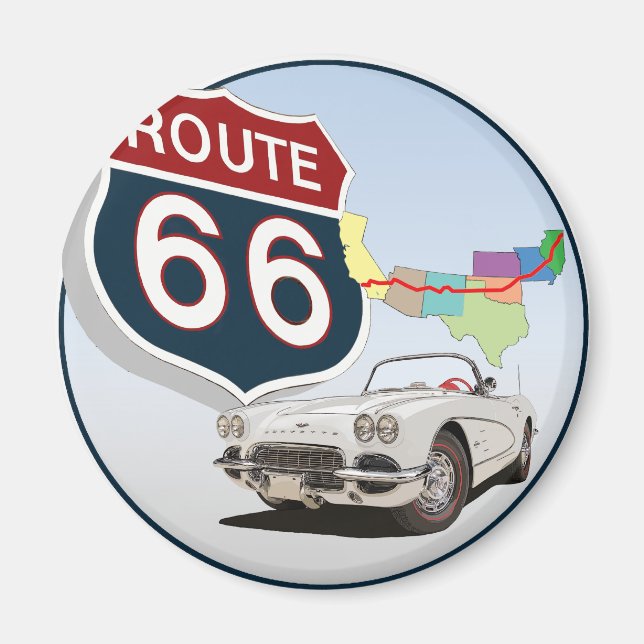 Route 66 magnet (Front)