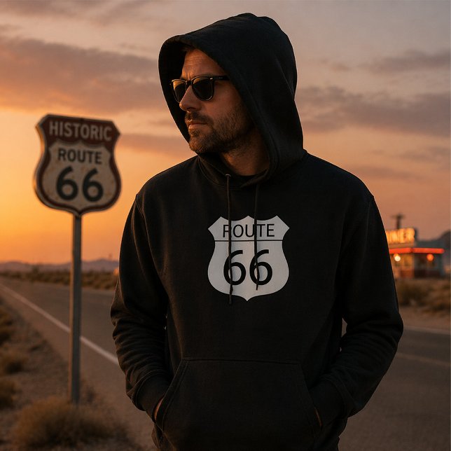 Route 66 Mens Hoodie (Creator Uploaded)
