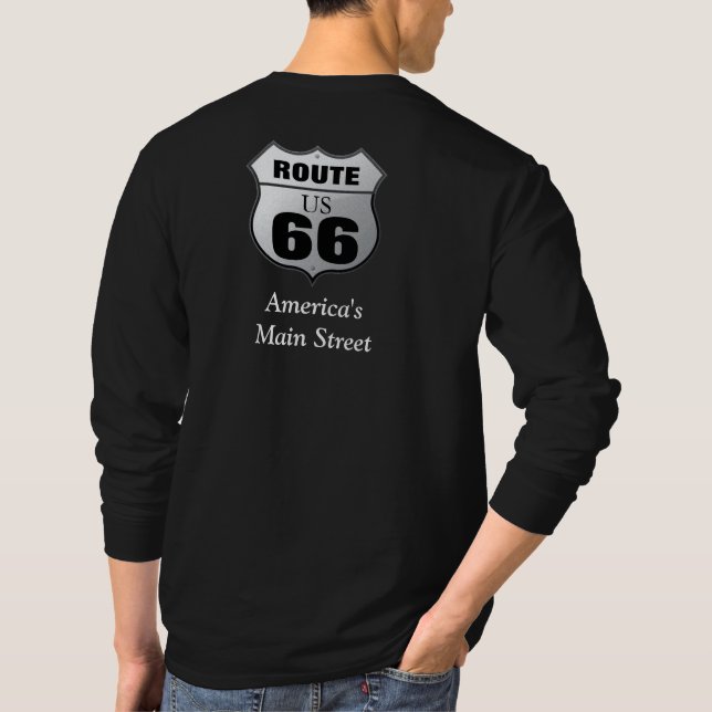 Route 66 - Men's Long sleeve T-shirt (Back)