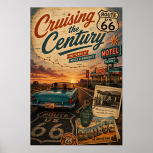 route 66 Miles And Memories Wall Art