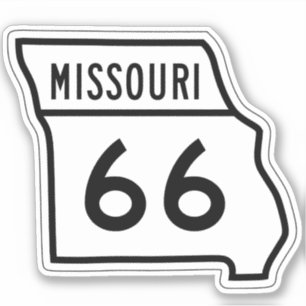 Route 66 MISSOURI State Travel Sign Sticker