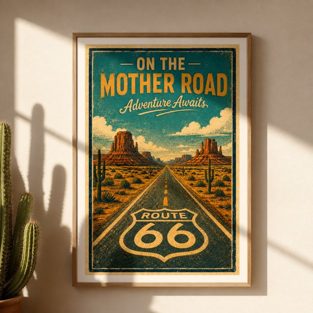 Route 66 Mother Road Adventure Wall Art (Creator Uploaded)