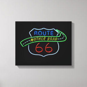 Route 66 Mother Road Canvas Print