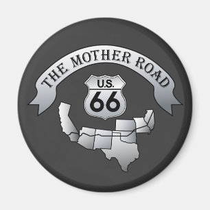 Route 66 Mother Road Sign Magnet