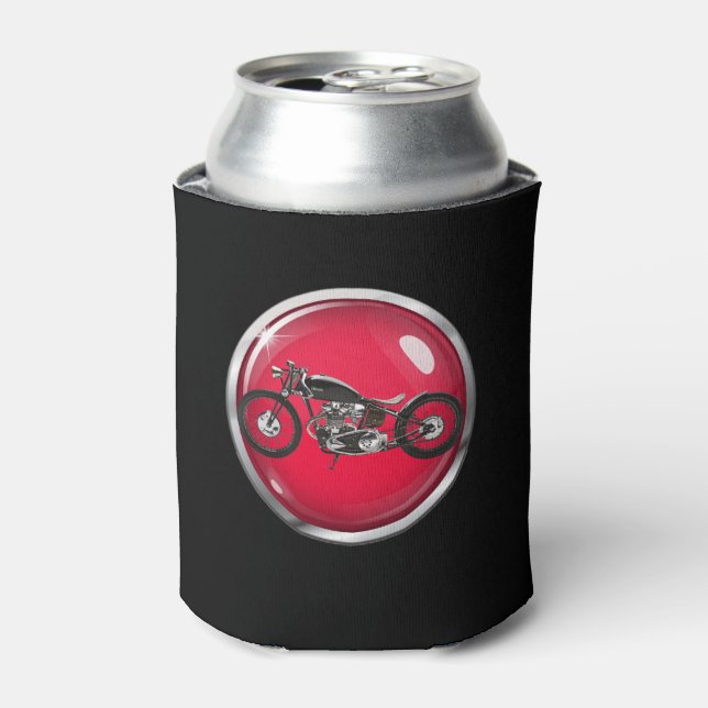 Route 66 Motorcycle Can Cooler Holder - srf (Can Front)