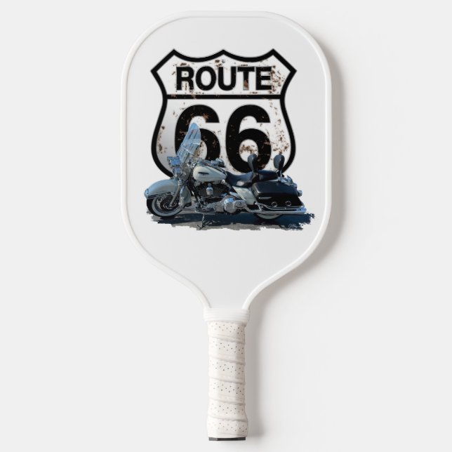 Route 66 motorcycle Pickleball paddle (Front)