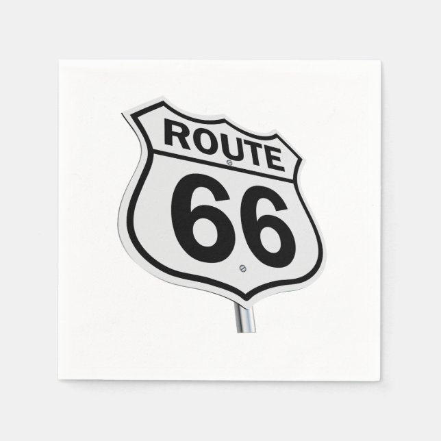 Route 66 napkin (Front)