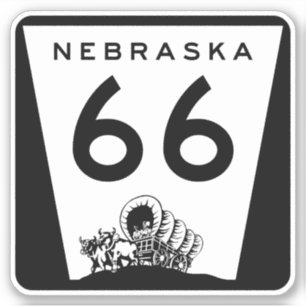 Route 66 Nebraska Travel Sign 