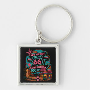 Route 66 New Mexico Travel Keepsake Key Ring