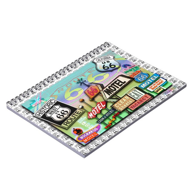 Route 66 Notebook (Left Side)