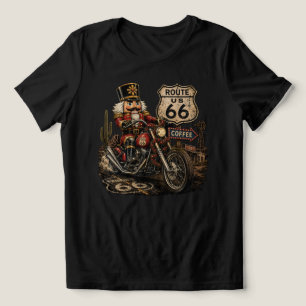 Route 66 Nutcracker Christmas Biker Legend Tri-Blend Shirt