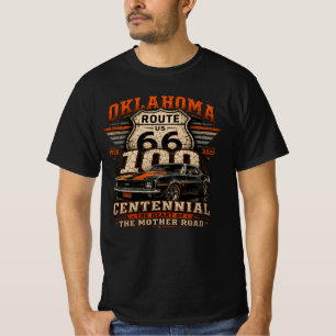Route 66 Oklahoma Centennial Apparel T-Shirt