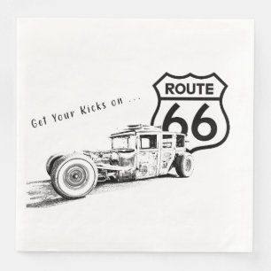 Route 66 Paper Napkin