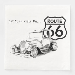 Route 66 Paper Napkin