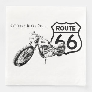 Route 66 Paper Napkin