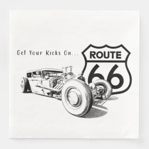 Route 66 Paper Napkin
