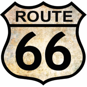Route 66 photo sculpture key ring