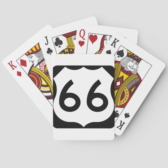 Route 66 playing cards (Back)
