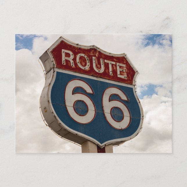 Route 66 postcard (Front)