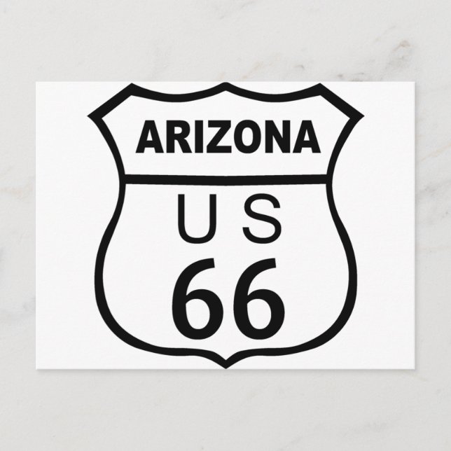 Route 66 postcard (Front)