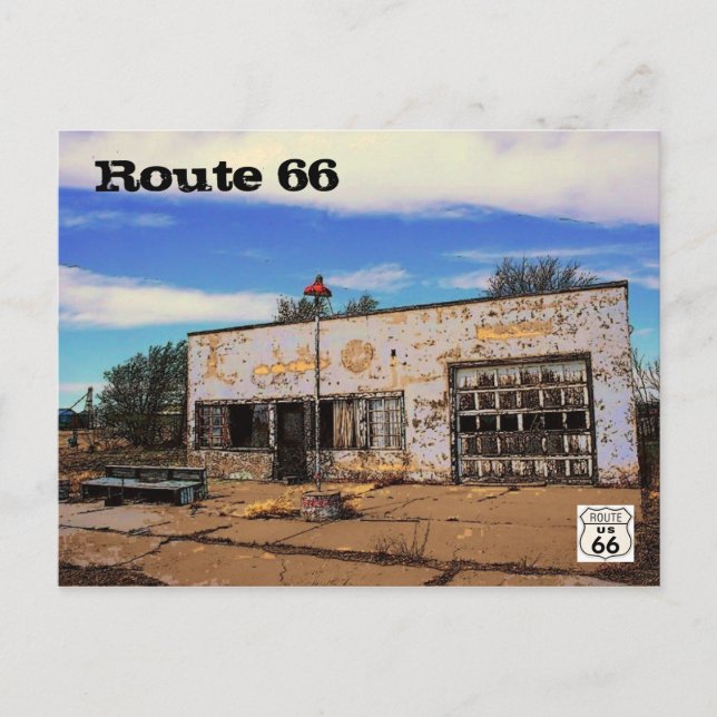 Route 66 Postcard (Front)