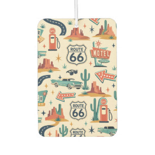 Route 66 Retro Desert Road Trip Car Air Freshener