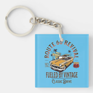 ROUTE 66 REVIVAL - FUELED BY VINTAGE - BEL AIR KEY RING