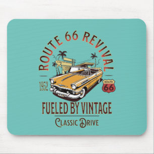 ROUTE 66 REVIVAL - FUELED BY VINTAGE - BEL AIR MOUSE MAT