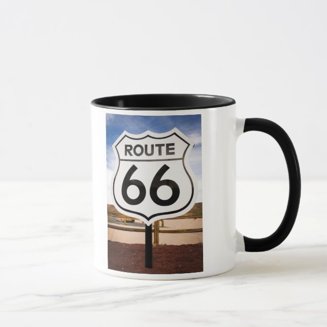 Route 66 road sign, Arizona Mug (Right)