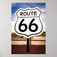 Route 66 road sign, Arizona