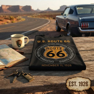 Route 66 Road Sign T-Shirt
