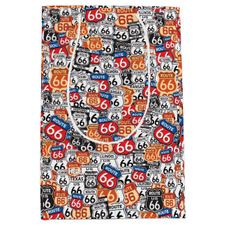 Route 66 Road Signs Medium Gift Bag