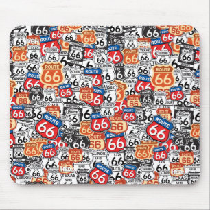 Route 66 Road Signs Mouse Mat