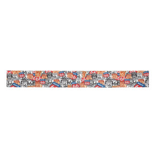 Route 66 Road Signs Satin Ribbon