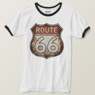 Route 66 Rusty Road Sign T-Shirt