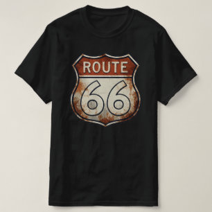 Route 66 Rusty Road Sign T-Shirt