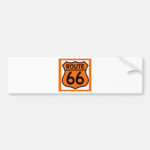 route 66 safety orange Customise this! Bumper Sticker