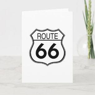 Route 66 Sign Card