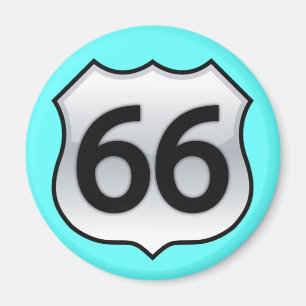 ROUTE 66 SIGN MAGNET