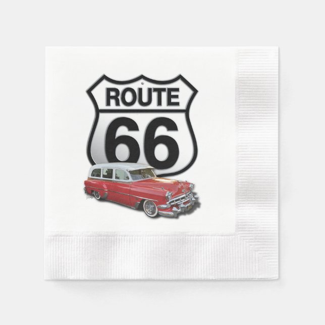 Route 66 Sign Napkin (Front)