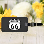 Route 66 Sign or Custom Photo Personalised Luggage Tag<br><div class="desc">Upload a photo, add a name and contact info, and easily create your personalised luggage tag. Click CUSTOMIZE to change the background colour. You can TRANSFER this DESIGN on other Zazzle products and adjust it to fit most of the Zazzle items. Standard Studio designs are made in high-resolution vector graphics...</div>
