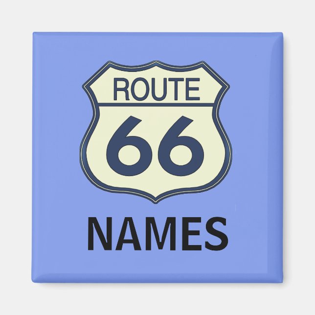 Route 66, ,Souviner Magnet (Front)